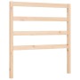 Bed frame with solid wood headboard 90x190 cm by vidaXL, Beds and slatted bases - Ref: Foro24-3191871, Price: 88,94 €, Discou...