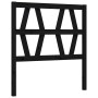Single bed frame with black solid wood headboard by vidaXL, Beds and slatted bases - Ref: Foro24-3192455, Price: 124,10 €, Di...
