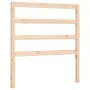 Estructura de cama con cabecero madera maciza 90x200 cm de vidaXL, Camas y somieres - Ref: Foro24-3191891, Precio: 83,74 €, D...