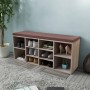 Schuhbank mit 10 eichenfarbenen Fächern von vidaXL, Bänke für Hallen und Lager - Ref: Foro24-242555, Preis: 99,06 €, Rabatt: %