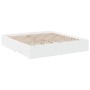 Estructura cama con cajones madera ingeniería blanca 180x200 cm