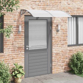 Marquesina de puerta policarbonato gris 150x75 cm Marquesina de puerta policarbonato gris 150x75 cm