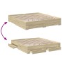 Cama con cajones madera ingeniería roble Sonoma 180x200 cm