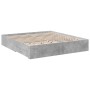 Cama con cajones madera ingeniería gris hormigón 180x200 cm