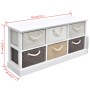 Bank mit Aufbewahrung 6 Holzschubladen von vidaXL, Bänke für Hallen und Lager - Ref: Foro24-242891, Preis: 147,26 €, Rabatt: %