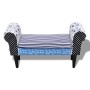 Blau-weiße Patchwork-Bank von vidaXL, Bänke für Hallen und Lager - Ref: Foro24-240881, Preis: 144,51 €, Rabatt: %