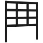 Single bed frame with black solid wood headboard by vidaXL, Beds and slatted bases - Ref: Foro24-3192065, Price: 118,12 €, Di...