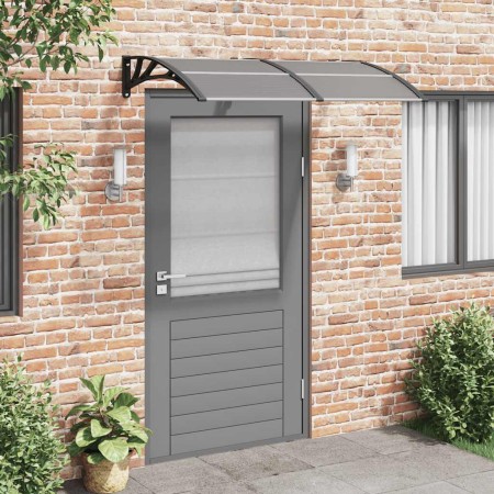 Marquesina de puerta policarbonato negro 150x75 cm
