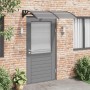 Marquesina de puerta policarbonato negro 150x75 cm