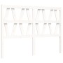White solid wood bed frame with headboard 120x200 cm by vidaXL, Beds and slatted bases - Ref: Foro24-3192487, Price: 141,92 €...
