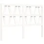 White solid wood bed frame with headboard 120x200 cm by vidaXL, Beds and slatted bases - Ref: Foro24-3192487, Price: 138,33 €...
