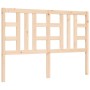 Bed frame with solid wood headboard 160x200 cm by vidaXL, Beds and slatted bases - Ref: Foro24-3191981, Price: 131,72 €, Disc...