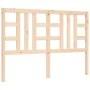 Bed frame with solid wood headboard 160x200 cm by vidaXL, Beds and slatted bases - Ref: Foro24-3191981, Price: 130,11 €, Disc...