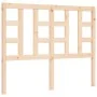 Double bed frame with solid wood headboard by vidaXL, Beds and slatted bases - Ref: Foro24-3191941, Price: 113,67 €, Discount: %