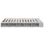 Estructura de cama madera de ingeniería gris hormigón 160x200cm