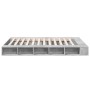 Estructura de cama madera de ingeniería gris hormigón 150x200cm