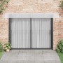Marquesina puerta policarbonato gris y transparente 350x75 cm