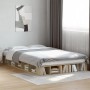 Estructura de cama madera de ingeniería roble Sonoma 120x200 cm