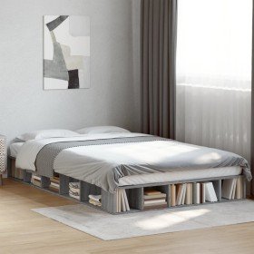 Estructura de cama madera de ingeniería gris Sonoma 120x200 cm Estructura de cama madera de ingeniería gris Sonoma 120x200 cm