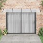 Marquesina de puerta policarbonato negro 350x100 cm