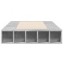Estructura de cama madera de ingeniería gris hormigón 90x200cm