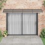 Marquesina de puerta policarbonato negro 350x100 cm