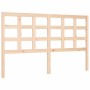 Bed frame with solid wood headboard 160x200 cm by vidaXL, Beds and slatted bases - Ref: Foro24-3192111, Price: 131,01 €, Disc...