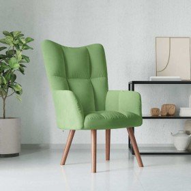 Sillón de relax de terciopelo verde claro Sillón de relax de terciopelo verde claro