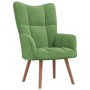 Sillón de relax de terciopelo verde claro