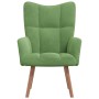 Sillón de relax de terciopelo verde claro