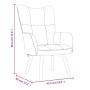 Sillón de relax de terciopelo rosa