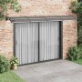 Marquesina de puerta policarbonato negro 400x75 cm