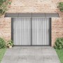 Marquesina de puerta policarbonato negro 400x75 cm