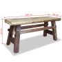 Bank aus recyceltem Massivholz, 100 x 28 x 43 cm von vidaXL, Bänke für Hallen und Lager - Ref: Foro24-244497, Preis: 194,82 €...