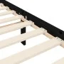 Bed frame with black solid wood headboard 100x200 cm by vidaXL, Beds and slatted bases - Ref: Foro24-3192225, Price: 136,56 €...
