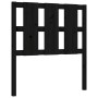 Single bed frame with black solid wood headboard by vidaXL, Beds and slatted bases - Ref: Foro24-3192195, Price: 125,38 €, Di...