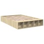 Estructura de cama madera de ingeniería roble Sonoma 135x190 cm