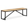 Bank aus massivem Mangoholz, 160 x 35 x 45 cm von vidaXL, Bänke für Hallen und Lager - Ref: Foro24-244904, Preis: 195,72 €, R...