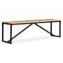 Bank aus massivem Mangoholz, 160 x 35 x 45 cm von vidaXL, Bänke für Hallen und Lager - Ref: Foro24-244904, Preis: 195,72 €, R...