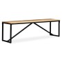 Bank aus massivem Mangoholz, 160 x 35 x 45 cm von vidaXL, Bänke für Hallen und Lager - Ref: Foro24-244904, Preis: 195,72 €, R...