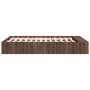 Estructura de cama madera de ingeniería marrón roble 120x190 cm