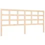 Bed frame with solid wood headboard 200x200 cm by vidaXL, Beds and slatted bases - Ref: Foro24-3192121, Price: 141,05 €, Disc...