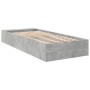 Estructura de cama madera de ingeniería gris hormigón 90x190 cm