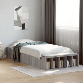 Estructura de cama madera de ingeniería gris Sonoma 90x190 cm Estructura de cama madera de ingeniería gris Sonoma 90x190 cm