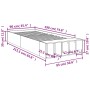Estructura de cama madera de ingeniería gris Sonoma 90x190 cm