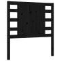 Single bed frame with black solid wood headboard by vidaXL, Beds and slatted bases - Ref: Foro24-3192780, Price: 132,11 €, Di...