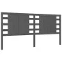 Grauer Massivholzbettrahmen mit Kopfteil 200x200cm von vidaXL, Betten und Lattenroste - Ref: Foro24-3192838, Preis: 184,44 €,...