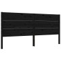 Bed frame with black solid wood headboard 200x200 cm by vidaXL, Beds and slatted bases - Ref: Foro24-3192775, Price: 225,47 €...