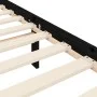Bed frame with black solid wood headboard 200x200 cm by vidaXL, Beds and slatted bases - Ref: Foro24-3192450, Price: 219,11 €...