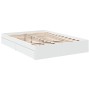Cama con cajones madera de ingeniería blanco 140x200 cm
